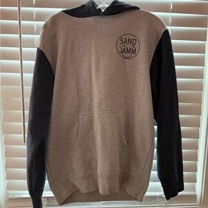 Unisex Navy and Gray Hoodie